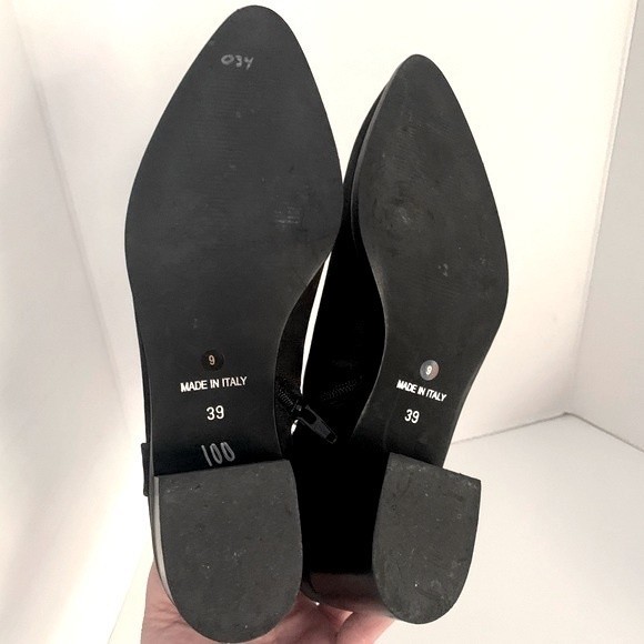 Avellini genuine suede Made in Italy ankle boots block heeled booties 39 size 9 - Picture 8 of 9